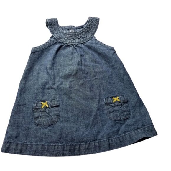 4/$25 Carter's Denim Chambray Halter Tunic Dress - Picture 1 of 6